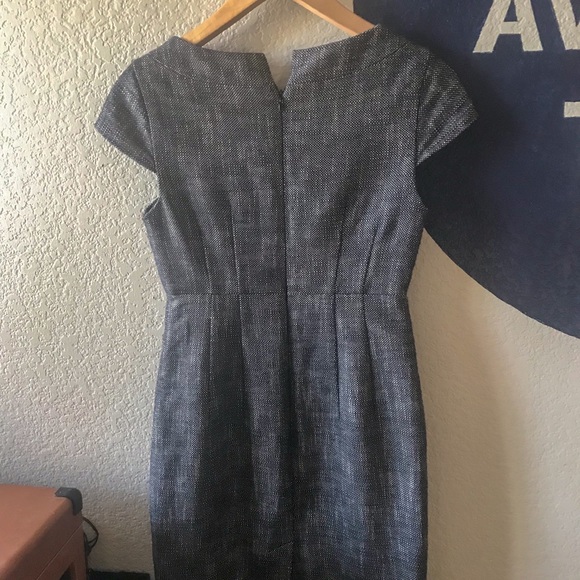 Cap Sleeve Tweed Sheath Dress - Picture 3 of 4